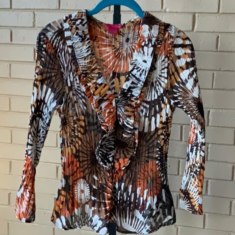 Sunny Leigh size medium blouse 100% polyester NWOT